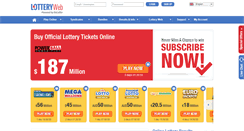 Desktop Screenshot of lotteryweb.net