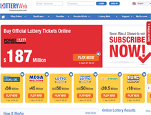 Tablet Screenshot of lotteryweb.net